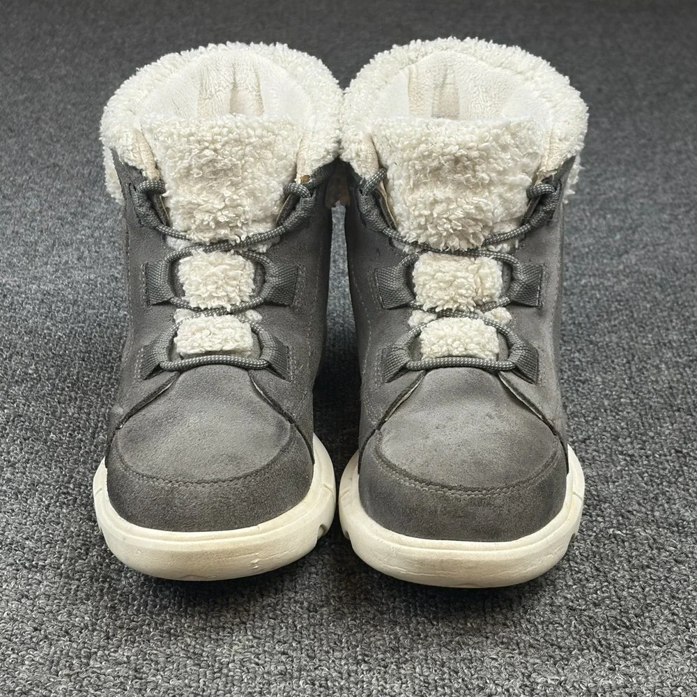Sorel Explorer II Carnival Cozy Waterproof Boots Women 7.5 Gray Suede NL4451-052